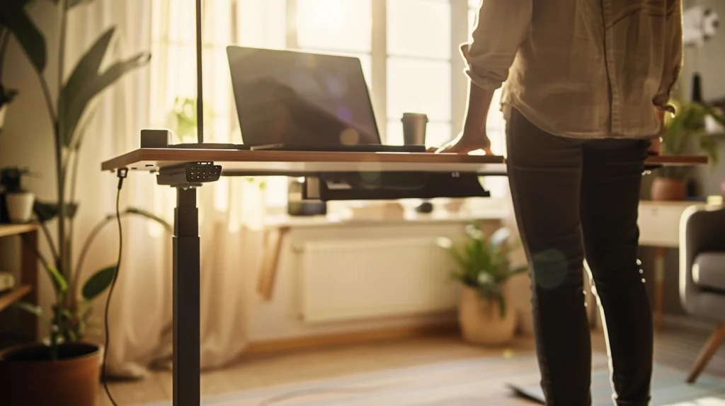 bureau assis debout 
