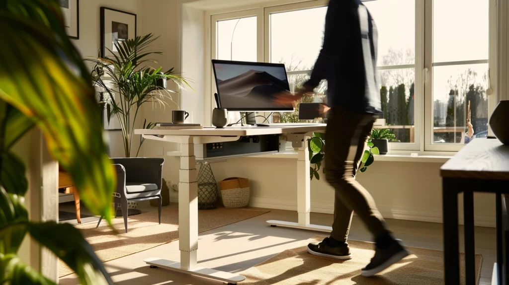 bureau assis debout