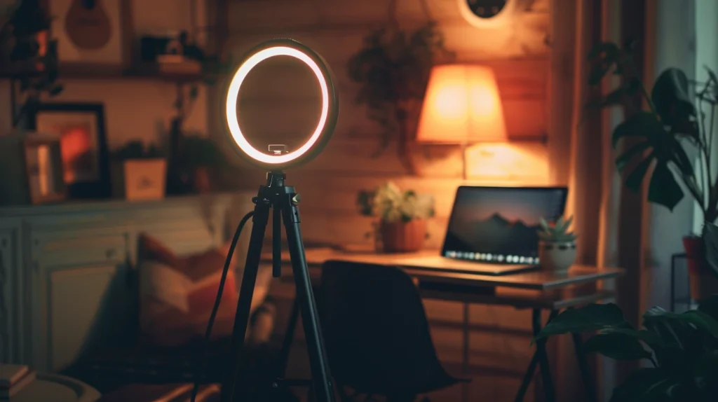 ring light télétravail