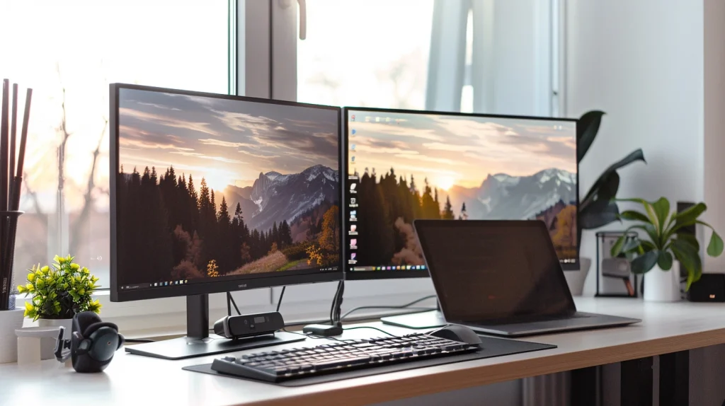 double écran pour le télétravail